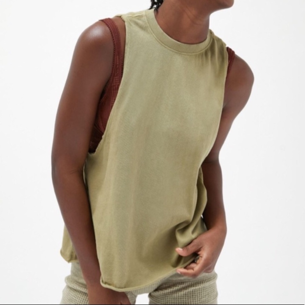 UO Out From Under Cotton Muscle Tank Tee